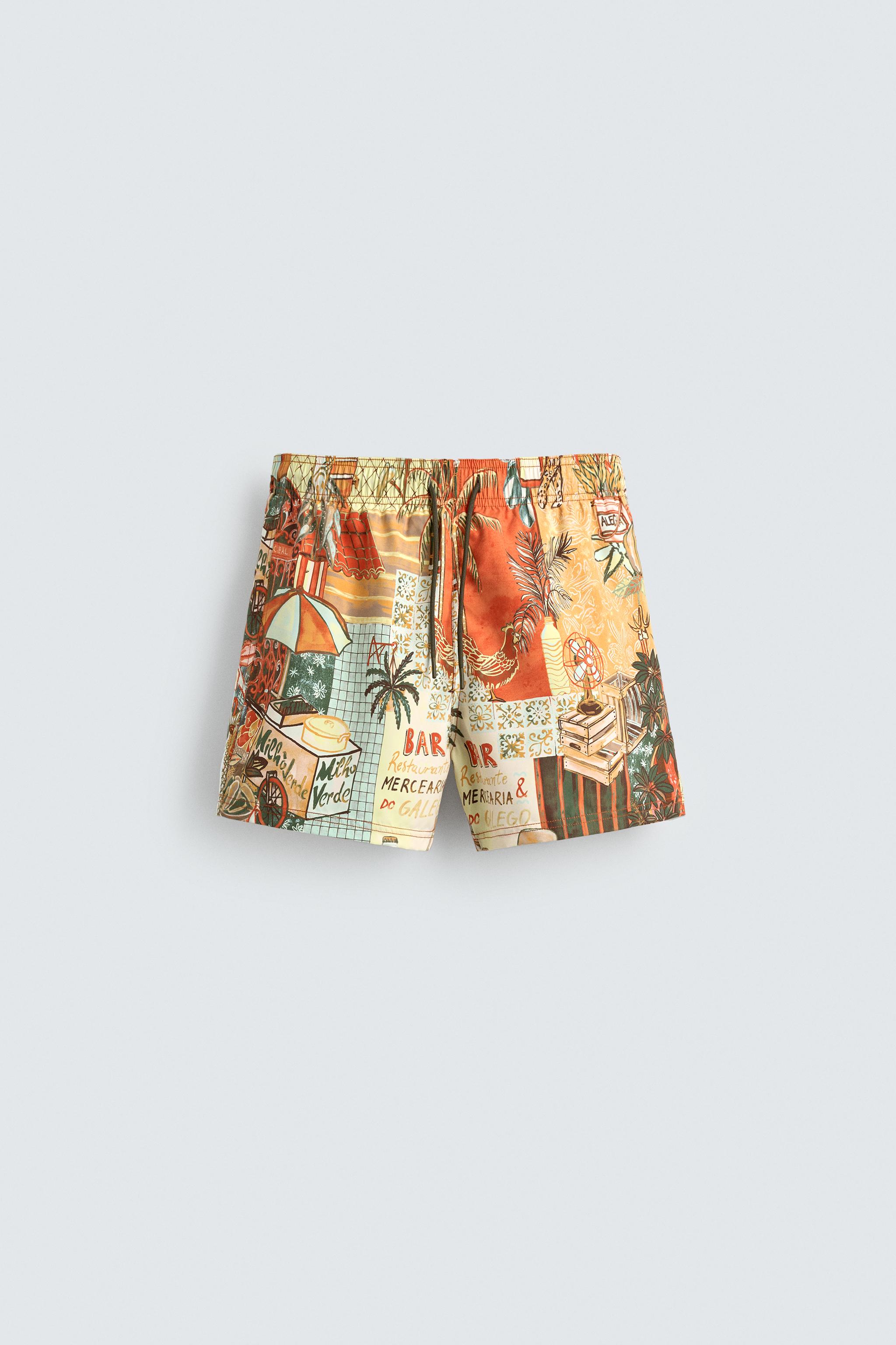 STREET PRINT SWIM TRUNKS
